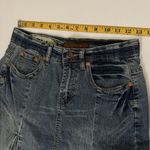 Vanilla Star Jeans Vintage Y2K Denim Skirt Pleated Mini Jeans Embroidered 90’s Paneled Cute Slit 1 Photo 3