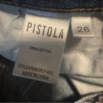 Pistola  Denim Destroyed Ripped Destroyed Straight Leg Blue Jeans Womens 26 Photo 10