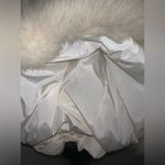 Oscar de la Renta Y2k  down feather long puffer fox fur jacket L winter holiday Photo 11