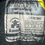 Kamik  Brown Leather Boots with Burgundy Laces Photo 6