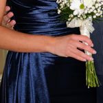 Sherri Hill  Prom Dress Navy Blue Photo 2