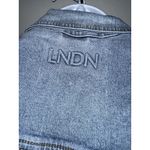 LNDN Denim Landon Denim Cutout Waist Classic Denim Jacket NWT‎ Size XXS Blue Photo 6