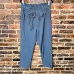 Grace Karin NWT  Gray/Blue High Waisted Paperbag Tie Waist Pants Women's Size XL Photo 2