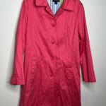 Lands' End Lands’ End coral salmon mid length trench coat women’s size medium (10-12) Photo 0