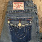 True Religion 90’s Vintage Low Rise Ripped Flare Denim Jeans Size 26 Photo 6