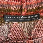 Peruvian Connection  Cotton Cardigan with Tassels Size XS/S Photo 6