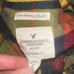 American Eagle  plaid flannel S boyfriend button down shirt Photo 2