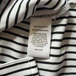 EXPRESS Petite Slim Fit Black and White Striped Portofino Shirt Photo 6
