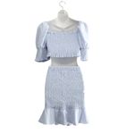 O. Vianca  Smocked Top and Skirt Size L $35 NWT Photo 3