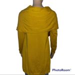 Shrinking Violet  Anthropologie mustard wool blend cowl neck tunic sweater Photo 3