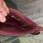 Liz Claiborne Burgundy **Crossbody Bag** Gold Hardware Photo 5