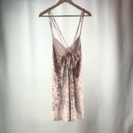Lulus Strappy Back Velvet Mini Dress in Pink Size Small‎ Photo 3