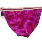Hula Honey NWT  Hana Hipster Fuchsia Purple Tie Dye Banded Bikini Bottom Sz XL Photo 1