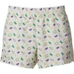 Magellan outdoors Magellan Mardi Gras Shorts Purple Green Yellow Mask Fleur de Lis UPF 50 XXL Photo 0
