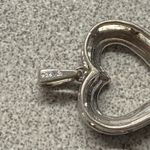 Sterling Silver Black Diamond Accent Heart Pendant Love Symbol Gift For Her Photo 2