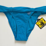 Body Glove  Azuro Blue Bali Hipster Bikini Bottom XS NWT Folded Waistband Charm Photo 0