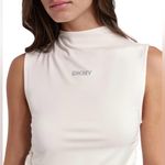 DKNY  JEANS Women’s Rhinestoned Sleeveless Mock Neck Tank Top Photo 1