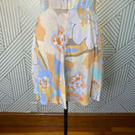 ZARA Dress Allover Floral Print Retro Button Pastel Multicolor Size Medium Photo 10