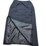 Emma James Vintage  by Liz Claiborne Black Midi Linen Blend Skirt Photo 3