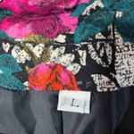 Vintage Floral Print Lightweight Blazer Size Large Pink Photo 8