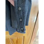 Democracy Womens Cardigan Size M blue long open front buttons on sleeves pockets Photo 4