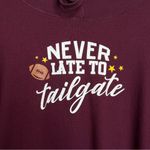 No Boundaries Never Late to Tailgate Hoodie Shirt Juniors Size XXL 19 Soft Cozy Thumbholes Photo 1