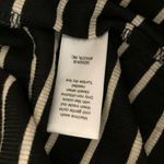 Athleta Comeback Tank Midi Dress Ruched Sleeveless Striped Black Beige Size M Photo 4