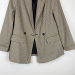 BLANK NYC  Show Business Blazer Brown Tan Plaid Oversized Size Small Photo 10