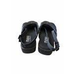 Munro  Sandal Size 10 Black Leather Open Toe Block Heel Photo 5