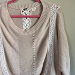 Miss Me  size small beige sweater Photo 1