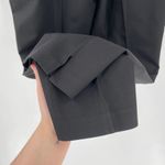 Topshop Flat Front Tapered Split Hem Trousers Black Photo 5