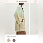 Free People NWOT Lola Sweatshirt Cardi - spa combo mint tan - XS Photo 5