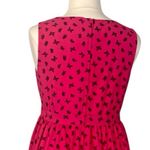 Torrid Midi Dress Fit Flare Deep V-neck Hot Pink Navy Butterfly Women’s Size 14 Photo 7