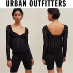 Urban Outfitters Women's S Black Mesh Babydoll Top Photo 1