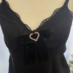 Romwe  Black Lace Trim Tank Top Photo 1