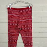 PINK Victoria’s Secret Red Snowflake Pajama Pants size XL Photo 6