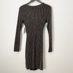 𝅺NWT ROW A Metallic Sheath Dress Black X Photo 4