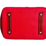 Dooney & Bourke Deep Coral Raspberry Leather Bucket Bag Photo 4