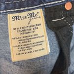 Miss Me women's 32 mid rise easy boot cut jeans rodeo western bling cowgirl show Photo 10