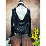 1. State  High Neck Open Back Long Sleeve Blouse Rich Black M Photo 11