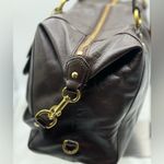 Coach MAHOGANY CAMPBELL LEATHER BELLE CARRYALL/HANDBAG Comes with COA Photo 5