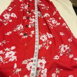 Angashion Again Floral Red Button-Down Dress size 5 s-vintage Photo 4