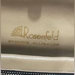 Genuine Vintage Alligator Purse Mary Ann Rosenfeld Handbag Black Mod MCM Photo 4