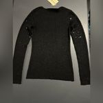 Lauren Michelle Ombré Sequined Sweater Black Sz Small Photo 2