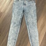 PacSun Blue Skinny Jeans with Vintage Acid Wash Effect Photo 0