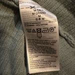 Gap Green Cardigan Horizontal Ribbed 100% Cotton Long Sleeve Medium Tall EUC Photo 7