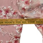 OLEG CASSINI Women Small To XL Pink Floral Sequin Lace Formal Long Gown Dress Photo 7