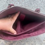 Apt. 9  Alligator Texture Dome Satchel Red Photo 7