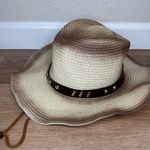 Boho 100% Paper Unisex Cowboy Western Festival Rodeo Sun Hat Tan Photo 2