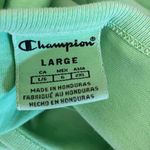 Champion  Cotton Cropped Short Sleeve Tee - Lime Green Large Photo 7